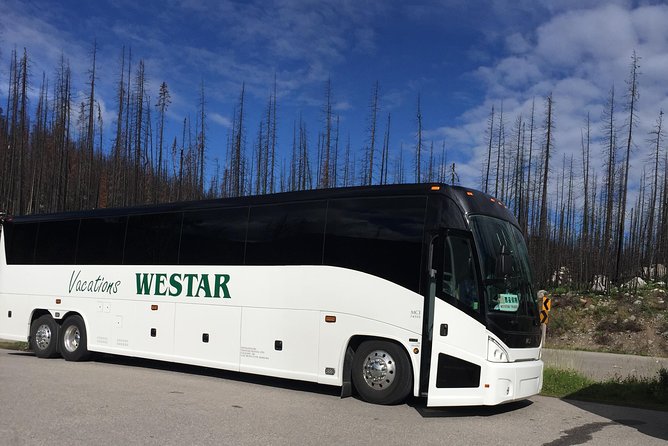 3-Day Glacial Tour package, Columbia Icefield, Jasper, LakeLouise - Day 2: Maligne Canyon, Maligne Lake, Saskatchewan River Crossing, and Banff Town