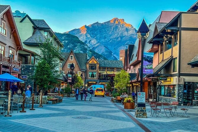 Banff: Gondola, Hot Spring and Three Lakes Tour - Banff town, Bow Falls, and Surprise Corner: quick hits that feel like real Banff