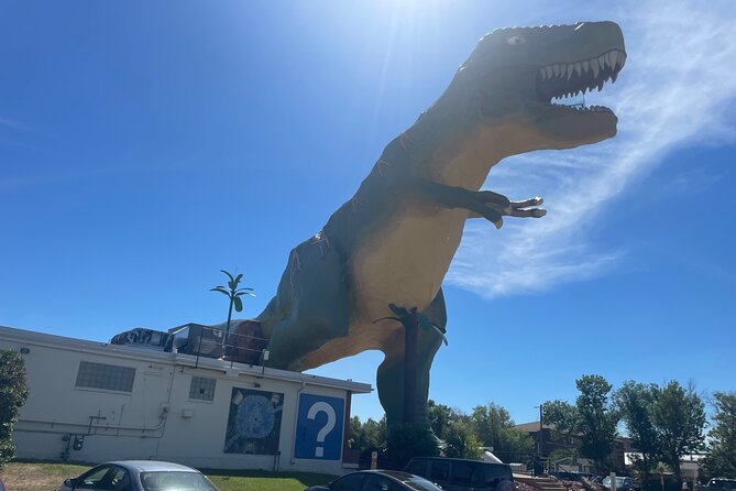 Day of Dinosaurs & Hoodoos from Calgary to Drumheller Badlands - Wayne ghost town: a quick Old West pause