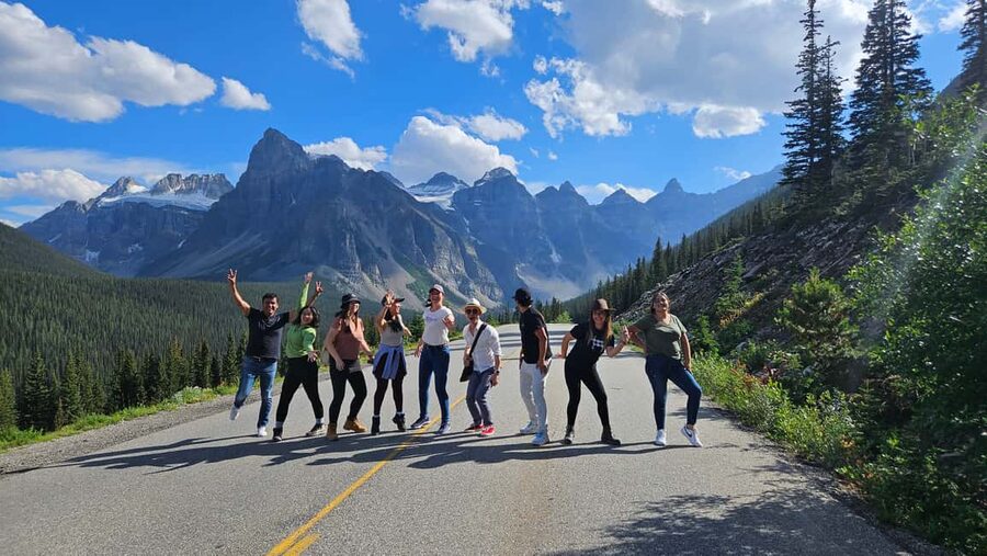 From Calgary/Canmore: Banff National Park Premium Day Trip - Bow Falls: a noisy break in the forest quiet