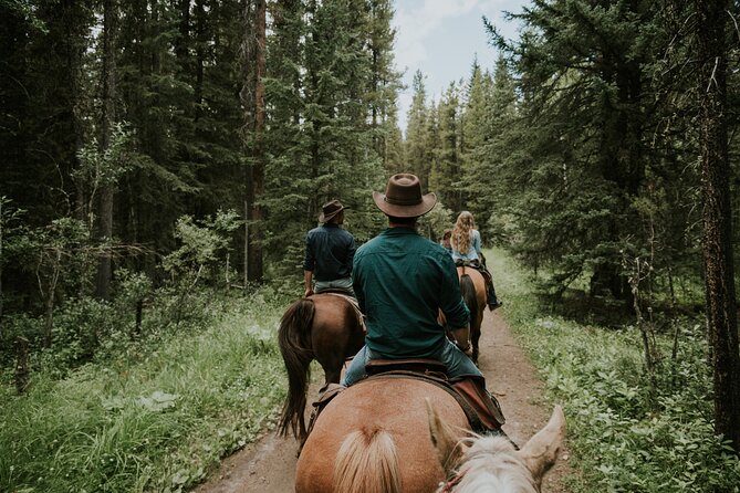 Ridge Ride 2-Hour Horseback Trail Ride in Kananaskis - The Teepee Village and The Revenant teepee pass-by
